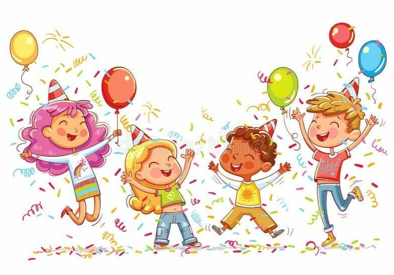 les-enfants-sautant-et-dansant-à-la-fête-d-anniversaire-135537400